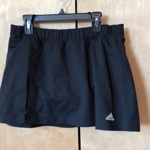 Adidas 3 Stripe Black tennis skirt skort